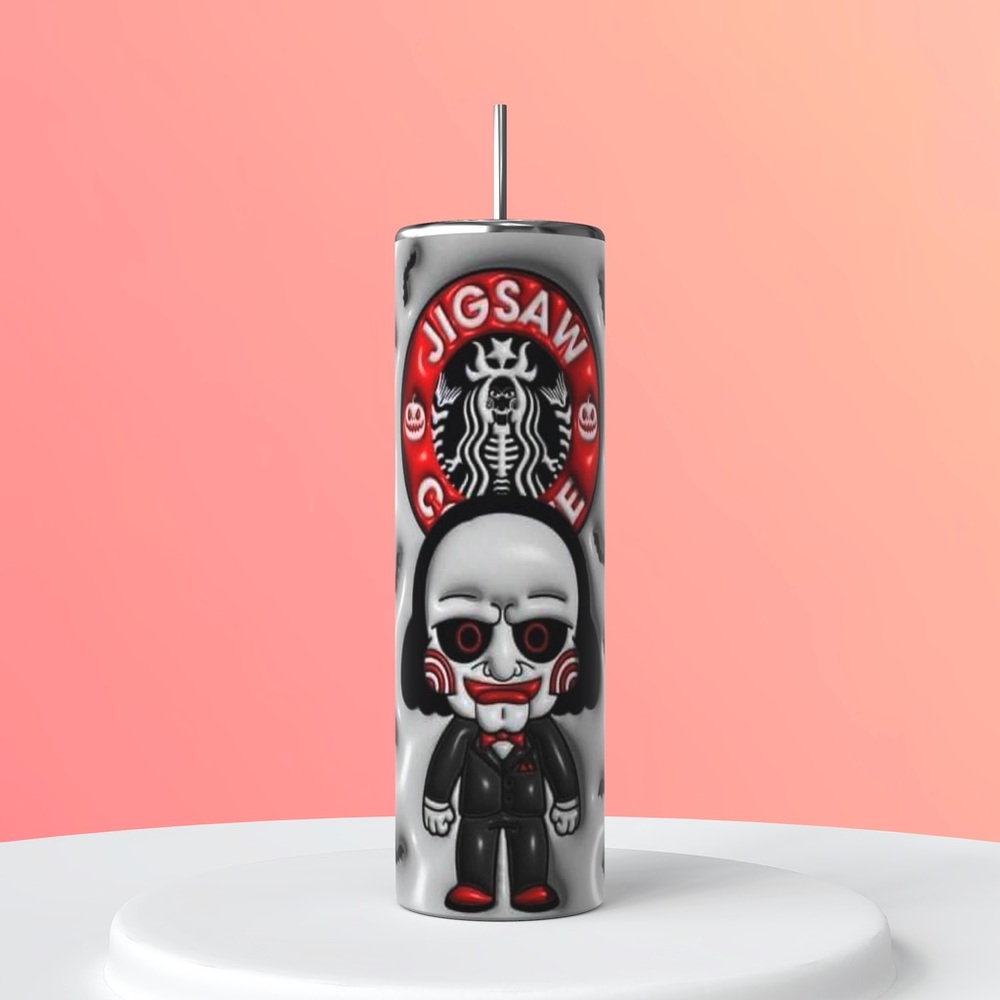 Jigsaw 3D puffy tumbler 20 oz